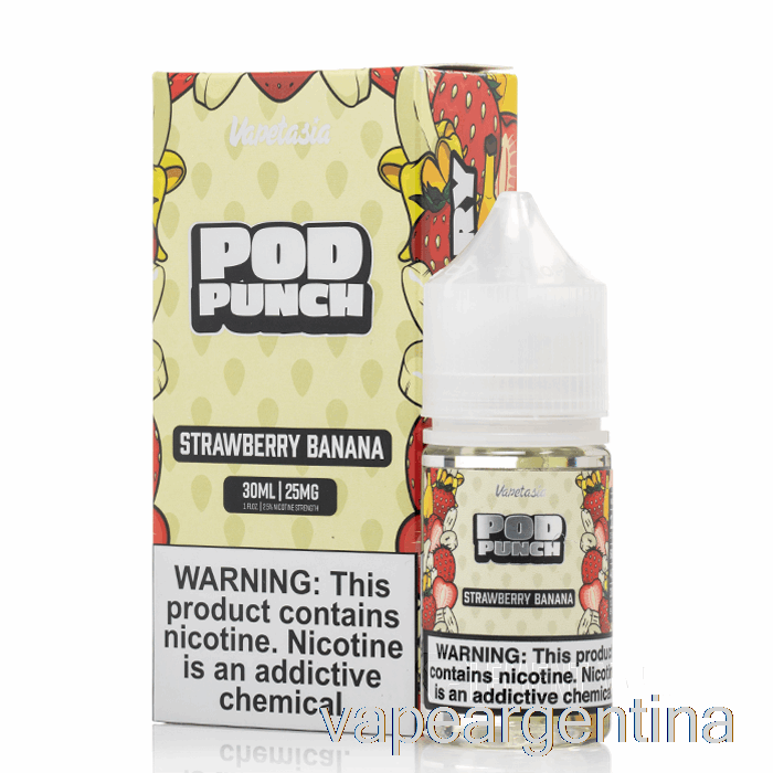 Plátano Fresa - Sales Vapetasia Pod Punch - 30ml 50mg Vape Argentina